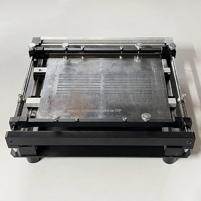 PCB Steel Mesh Solder Paste Printing Table Steel Sheet SMT Solder Paste Printing Manual Small Micro Screen Printing Machine view 5