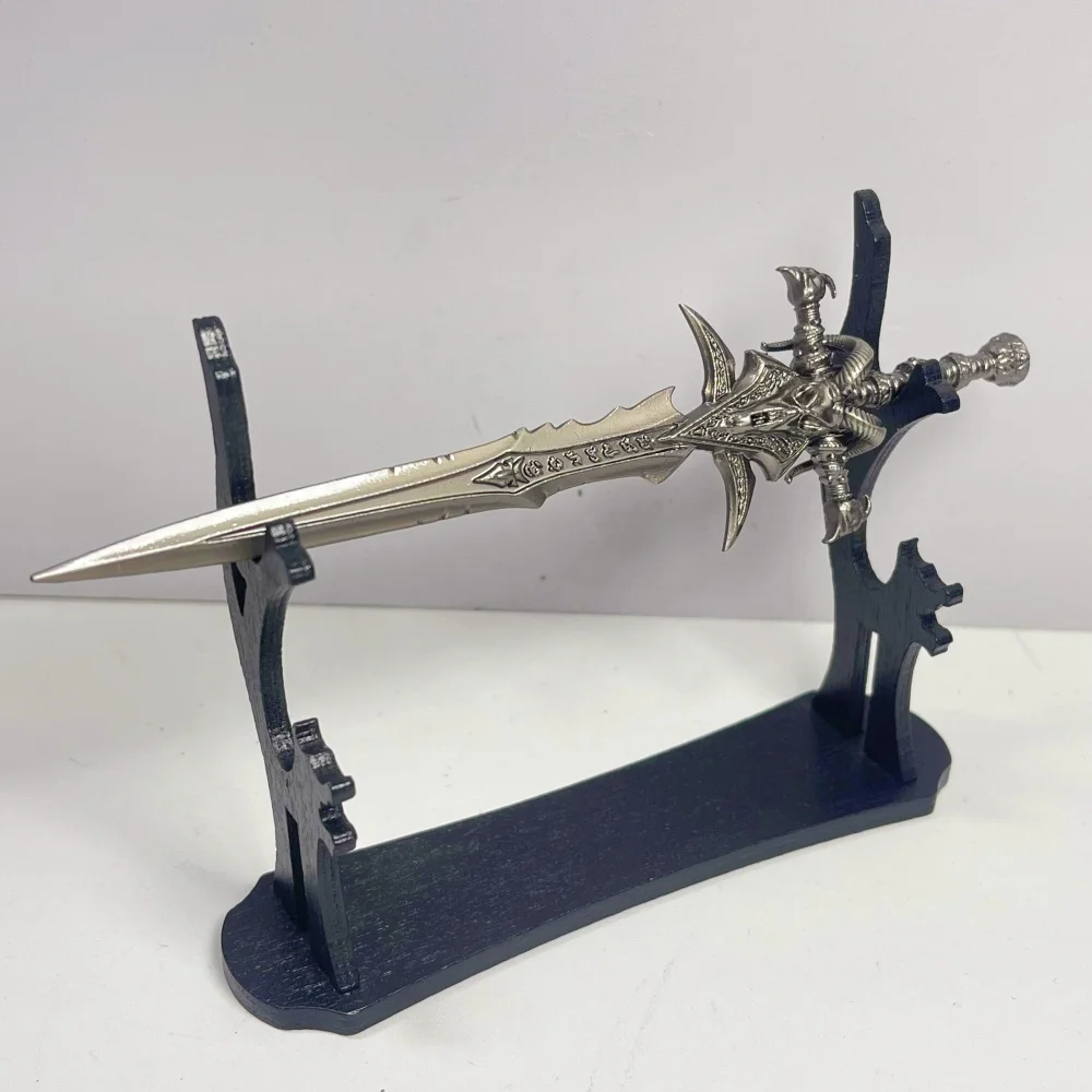 5.1inch World of Warcraft Frostmourne Metal Katana Sword Original Samurai Sabre Katana Ninja Knife Cosplay Accessories Prop Toy