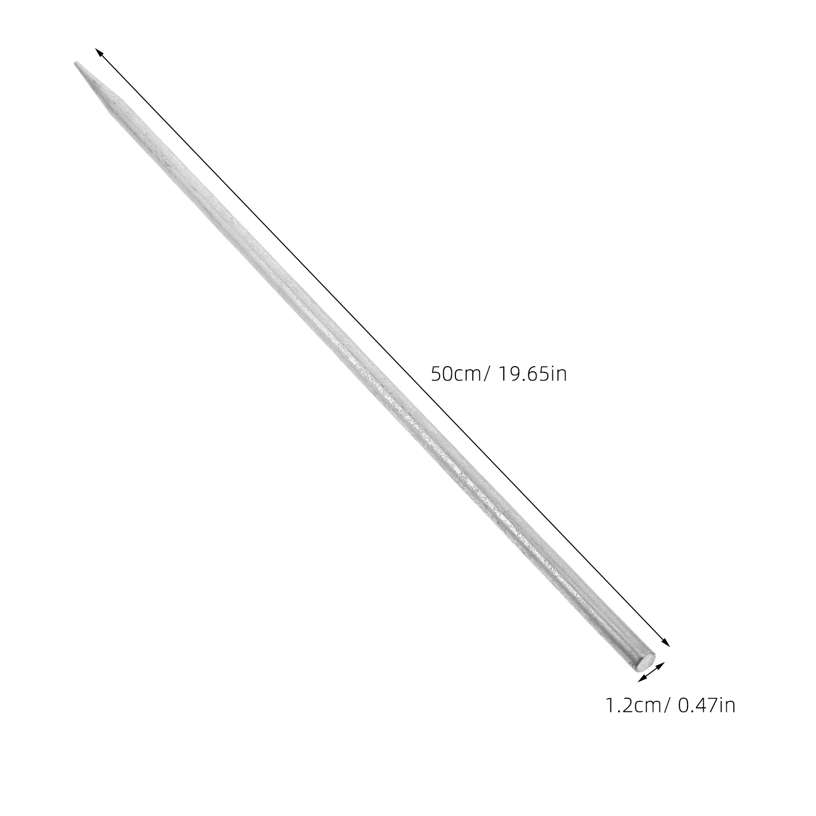 Heavy Duty Grounding Rod Galvanized Metal Straight Design for Home Outdoor Electrical Systems Fence Antenna Grounding Rod Kit