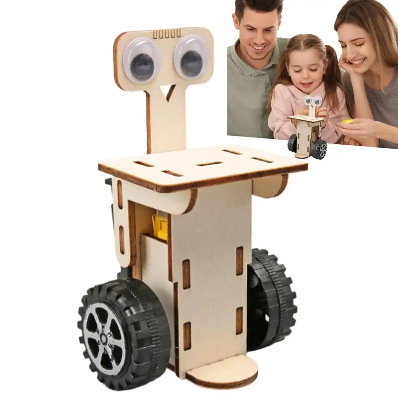 Blocs de robots de construction de motricité Fine, puzzle en bois, modèles robotiques, Kit d'assemblage robotique avec pièces à pression pour plus de 7 ans