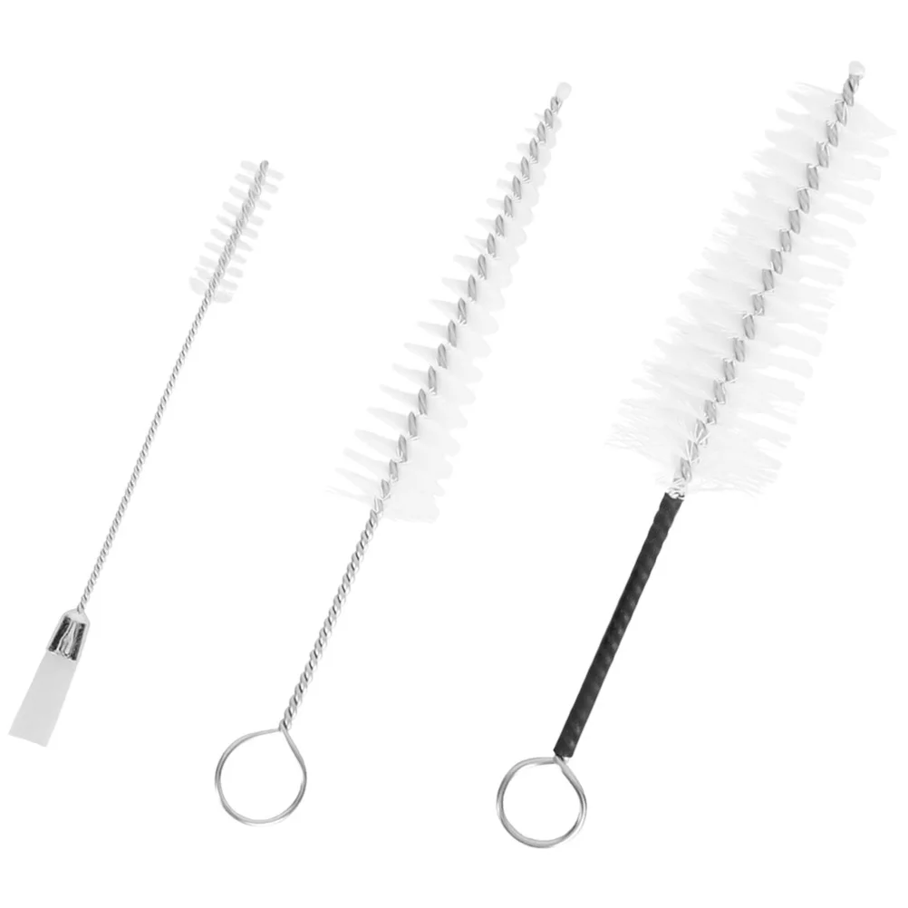 3 قطعة فرشاة تنظيف الفلوت العالمية متينة من الفولاذ المقاوم للصدأ آمنة لجميع الأدوات بدون خدوش أداة العناية بيكولو