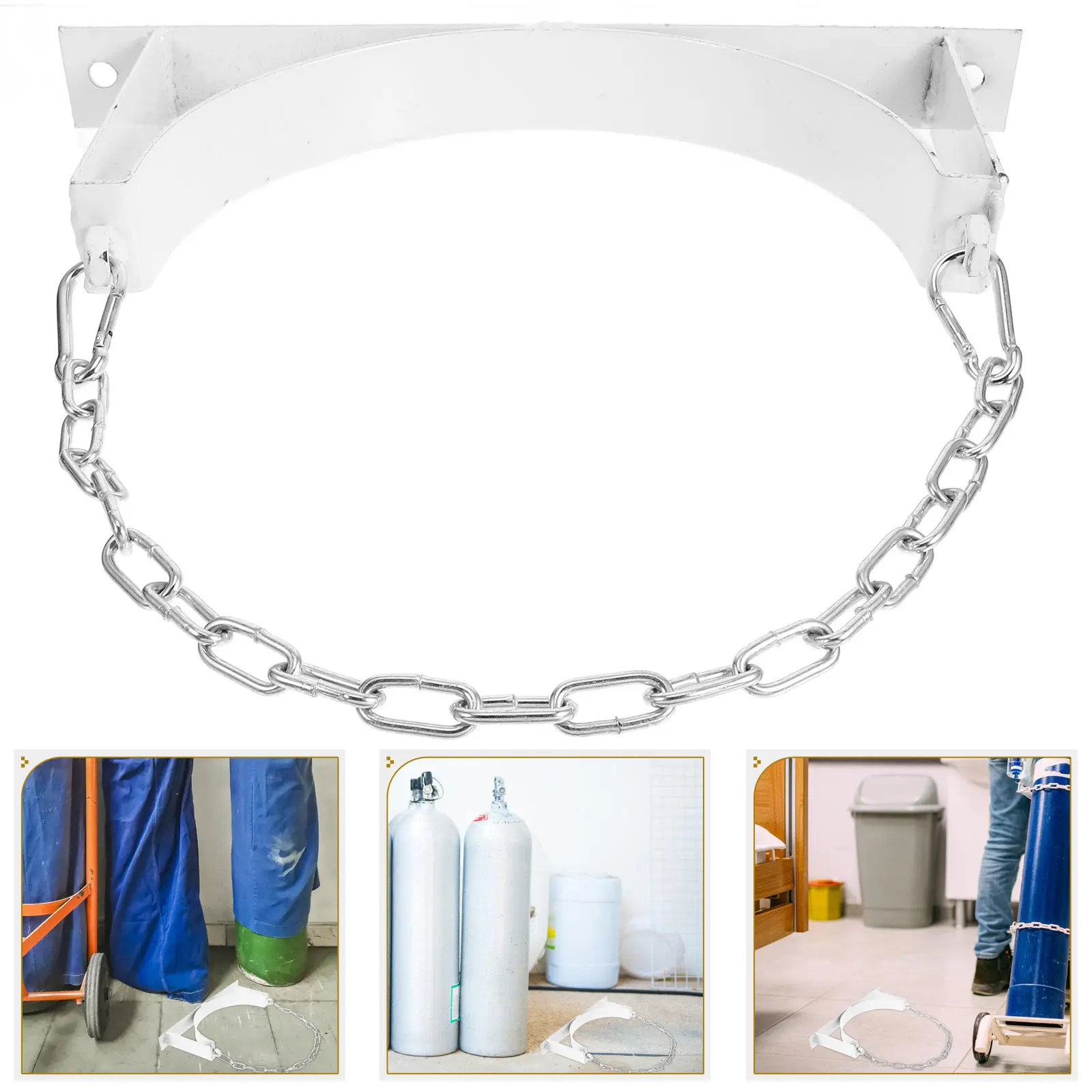 

Комплект из 1 шт. стального кронштейна для газового баллона, устойчивый держатель для кислородного баллона 40 л, настенный кронштейн для пропанового баллона, подставка для пропанового баллона