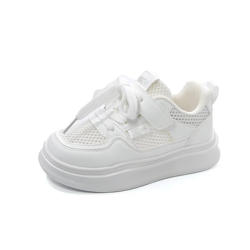 2025 أحذية رياضية للأطفال تصميم عصري أبيض غير قابل للانزلاق حذاء كاجوال للأولاد والبنات أحذية رياضية قابلة للتنفس للأطفال الصغار أحذية خارجية #5