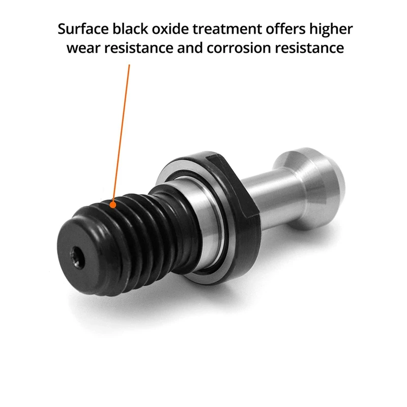 Imagem -04 - Graus Pull Stud Botão de Retenção para Haas Cat 40 Cnc Tool Holder Substituir 2025925 10 Pcs Cat40 45