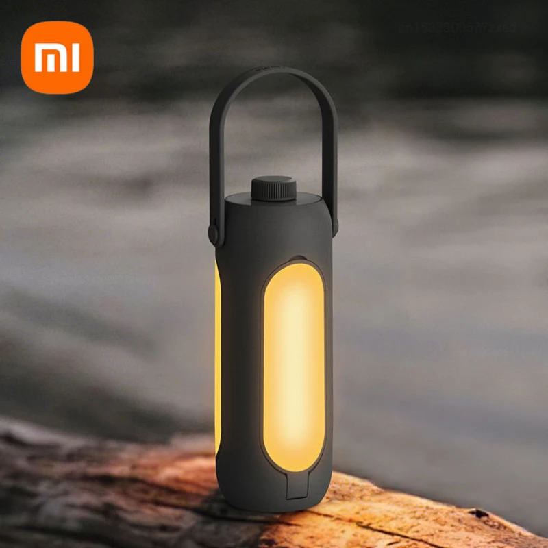 Xiaomi New Camping Light Rechargeable Multifunction Outdoor Tent Lamp Atmosphere Lamp LED Portable Flashlight Suspension Type