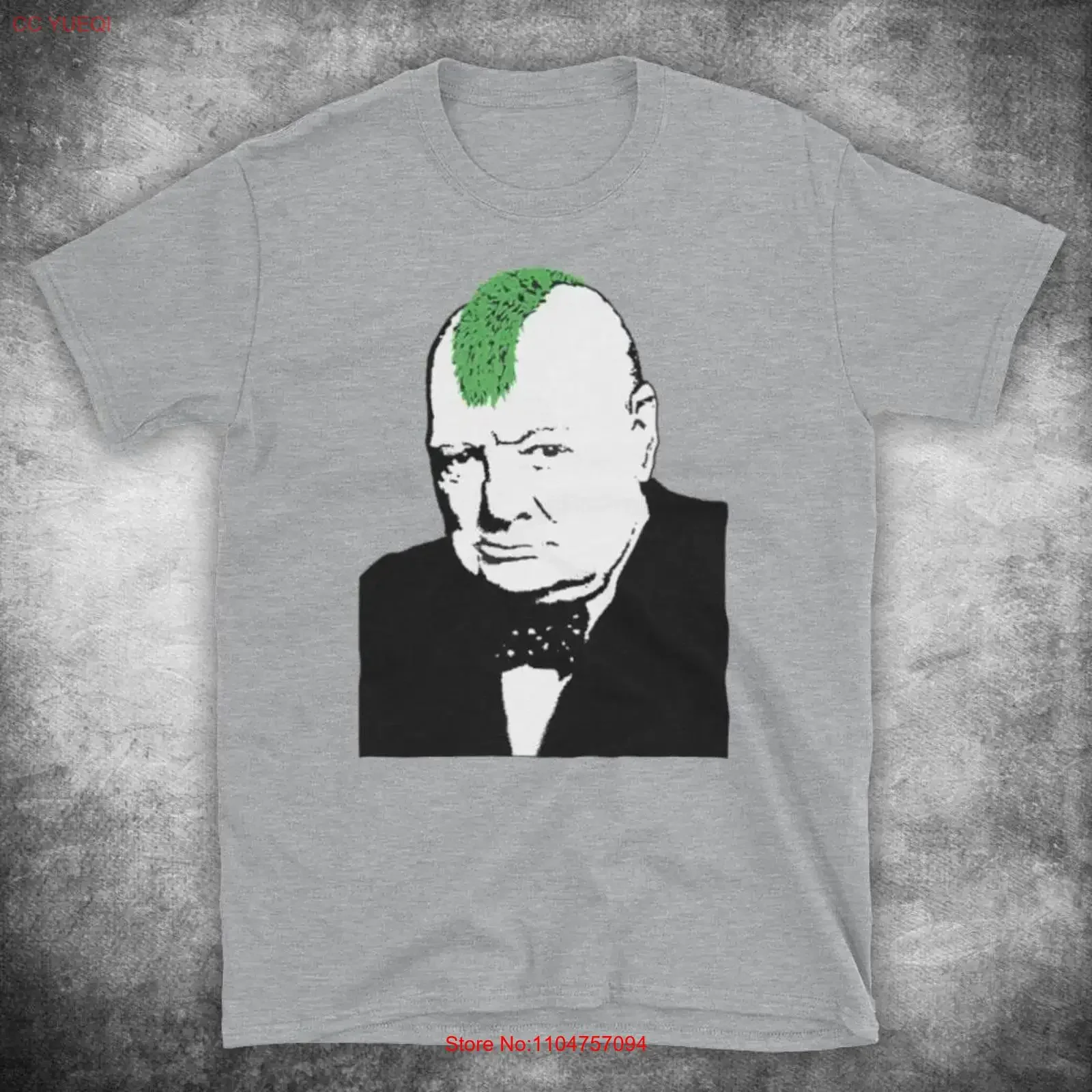 Churchill Punk Graffiti Banksy Street Art Stencil Spray Paint Mens T Shirt Various Colours Sizes vintage Washed Casual