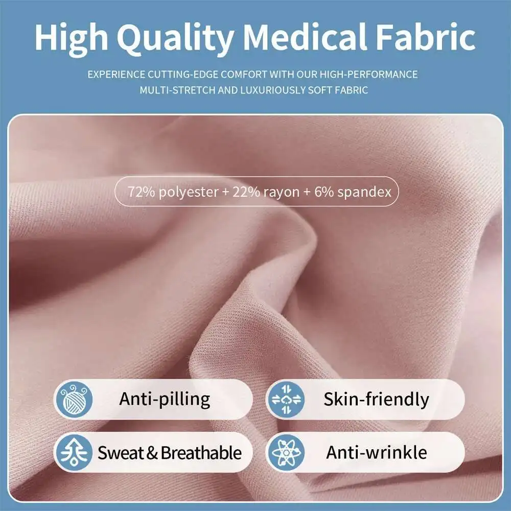 Unisex High Quality Scrub Jogging Tops Doctor Nurse Uniform Lab Hotel Work Clothes Health Care Blouse Medical Accessories