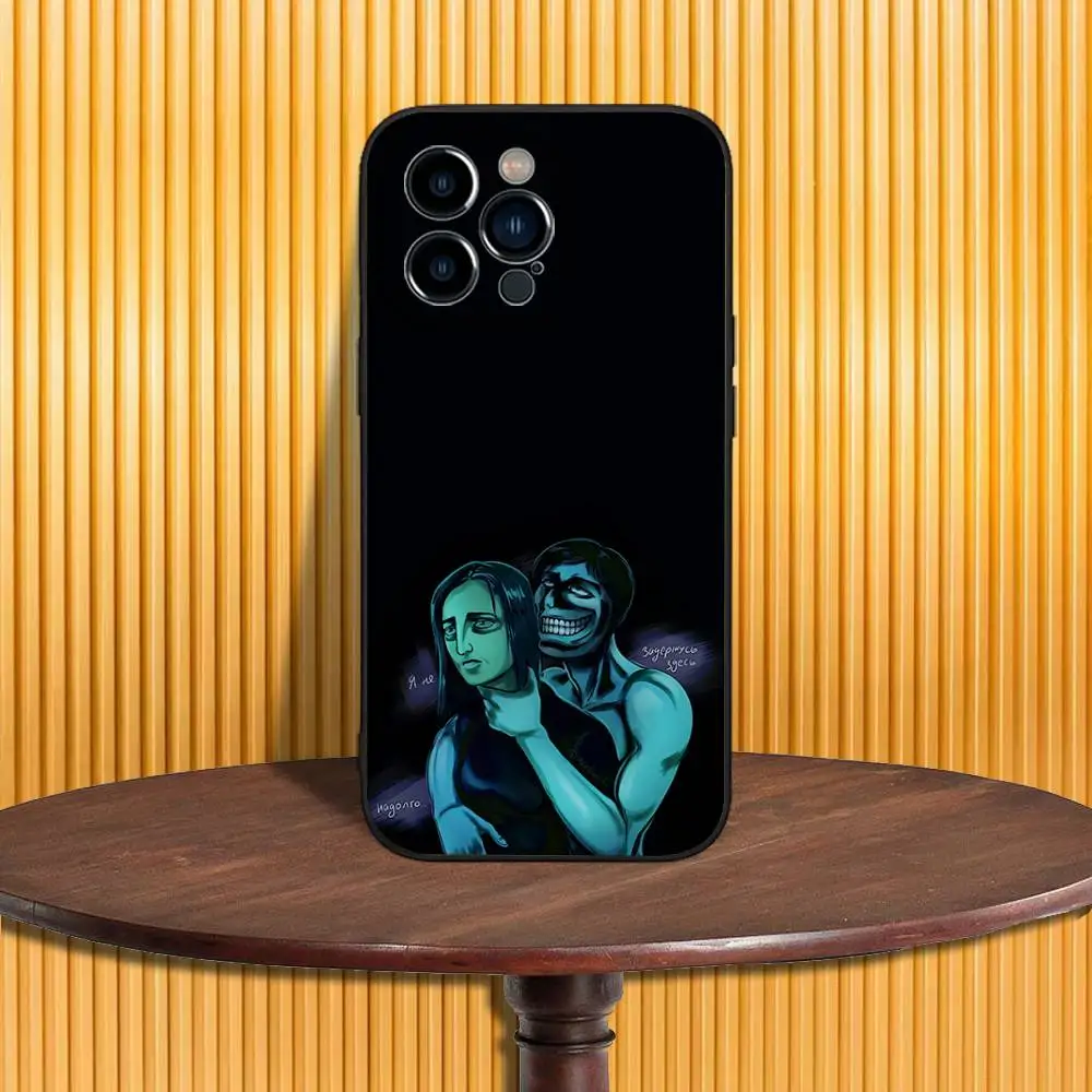 دخيل لا أنا لست حافظة هاتف بشري لهاتف آيفون 17,16,15,14,13,12,11,Pro,Max,Plus,X,XS,SE4,E,Mini,Soft Black Case