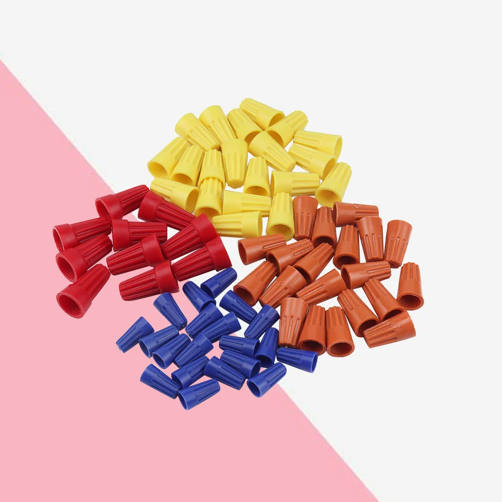 

70Pcs Electrical Wire Connector Spring Insert Assortment Kit Wire Connection Screw Terminal Durable for Household Car Marine