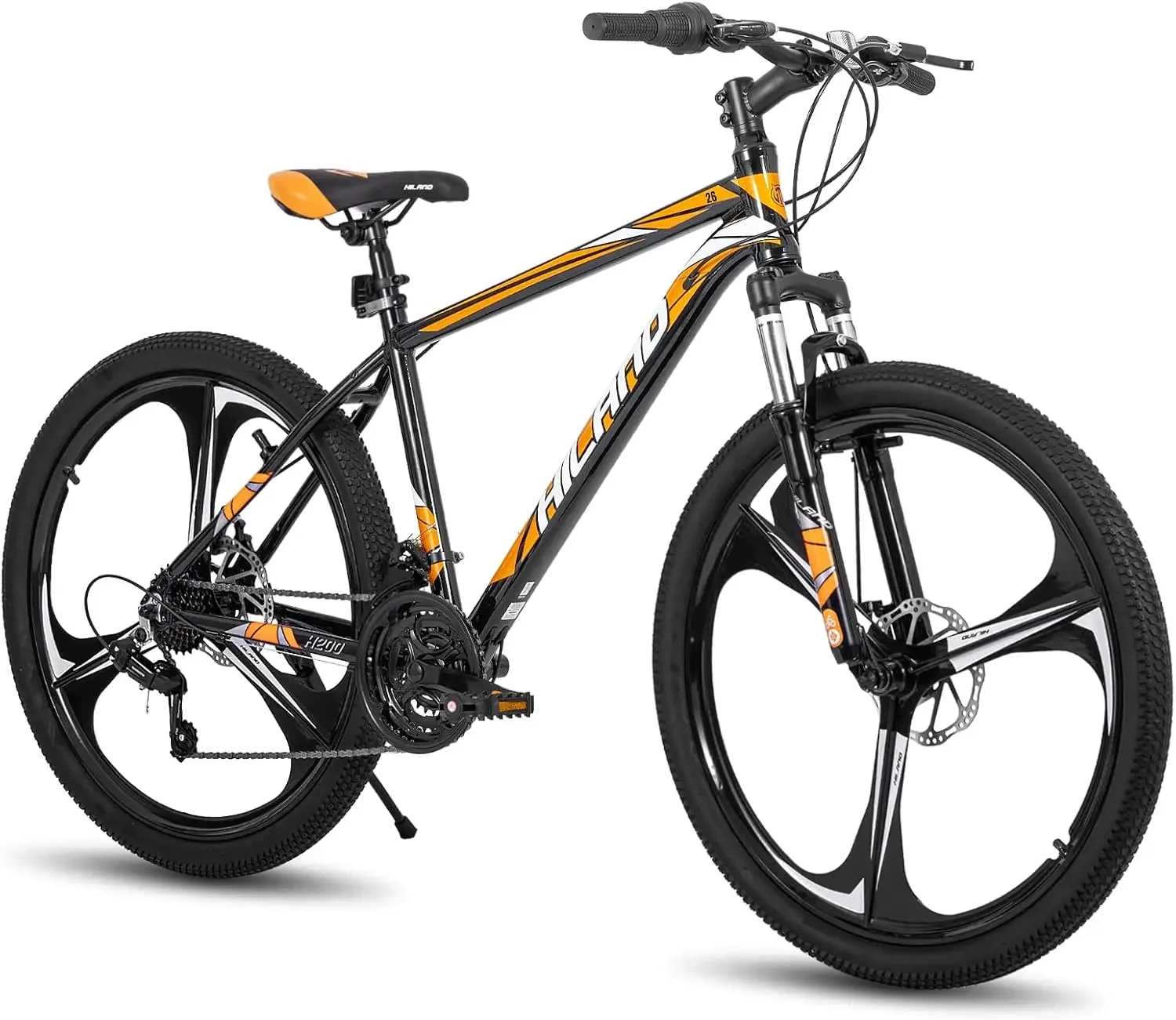 3/6/Multi-Spokes, 21 Speeds Drivetrain, Aluminum Frame 26 Inch Wheels, Disc-Brake Bike for Men Women Men's MTB Bicycle