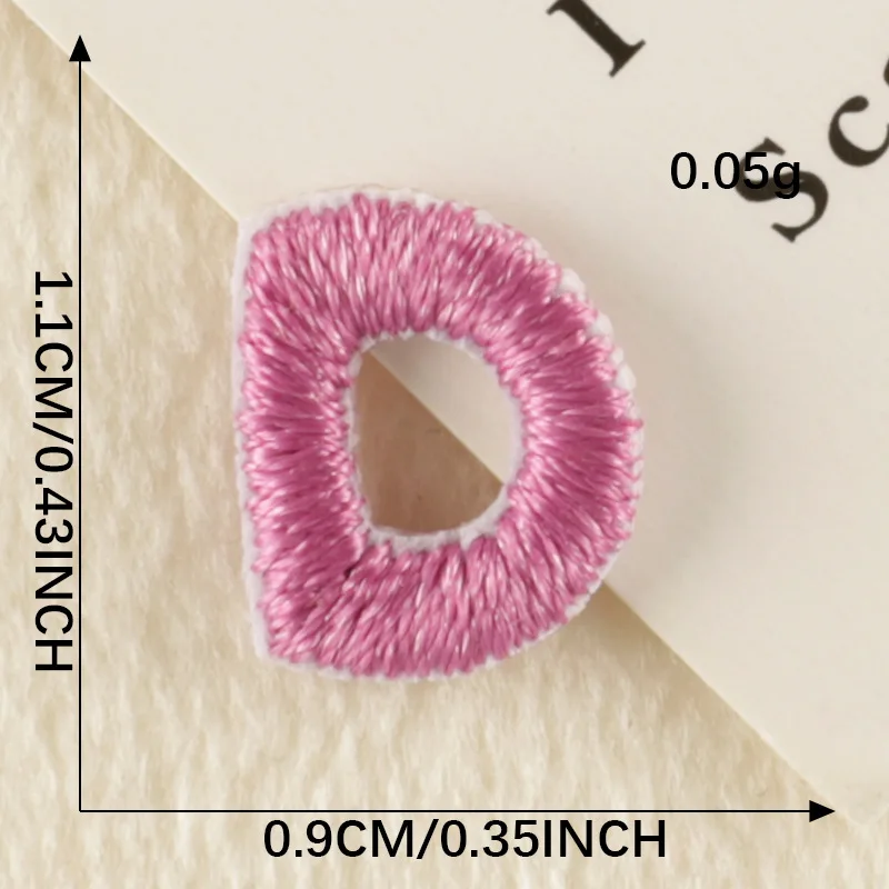 Mignon délicat coloré 26 lettres ordinateur broderie patchs Badges bricolage vêtements accessoires décoration