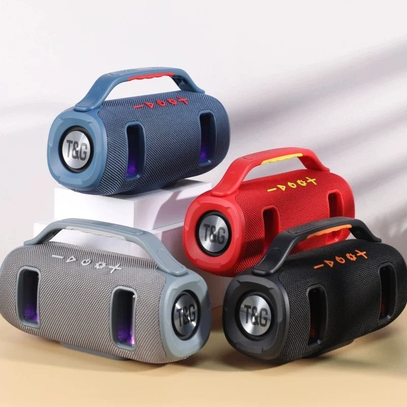 2025 نمط جديد المحمولة موضة TG694 المتكلم Rgb الملونة مصباح ليد لاسلكي Usb Tf Aux بصوت عال سماعات بلوتوث