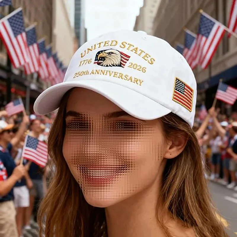 

2026 New 250th Anniversary Hat USA Patriotic Baseball Caps Eagle Embroidered Baseball Hats for Men Women 250 Year Anniversary