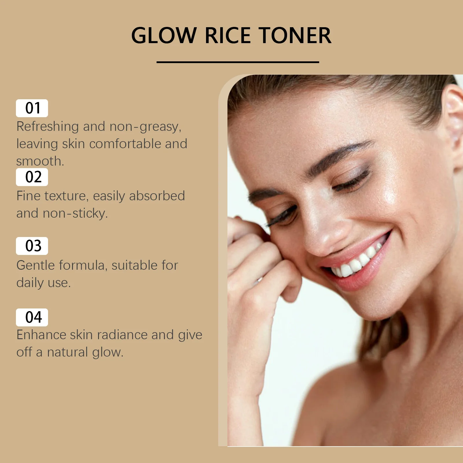 Glow Rice Toner Hydrating Balancing Facial Essence Water Oil Control Pore Refining Nourishing Brightening Toner Glowing Skin