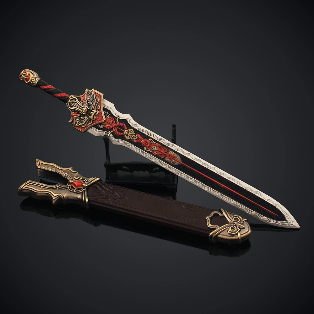 30 センチメートルナラカ永遠の深淵龍泉全金属剣シースゲーム周辺ギフト玩具モデル装飾装飾品のコレクション