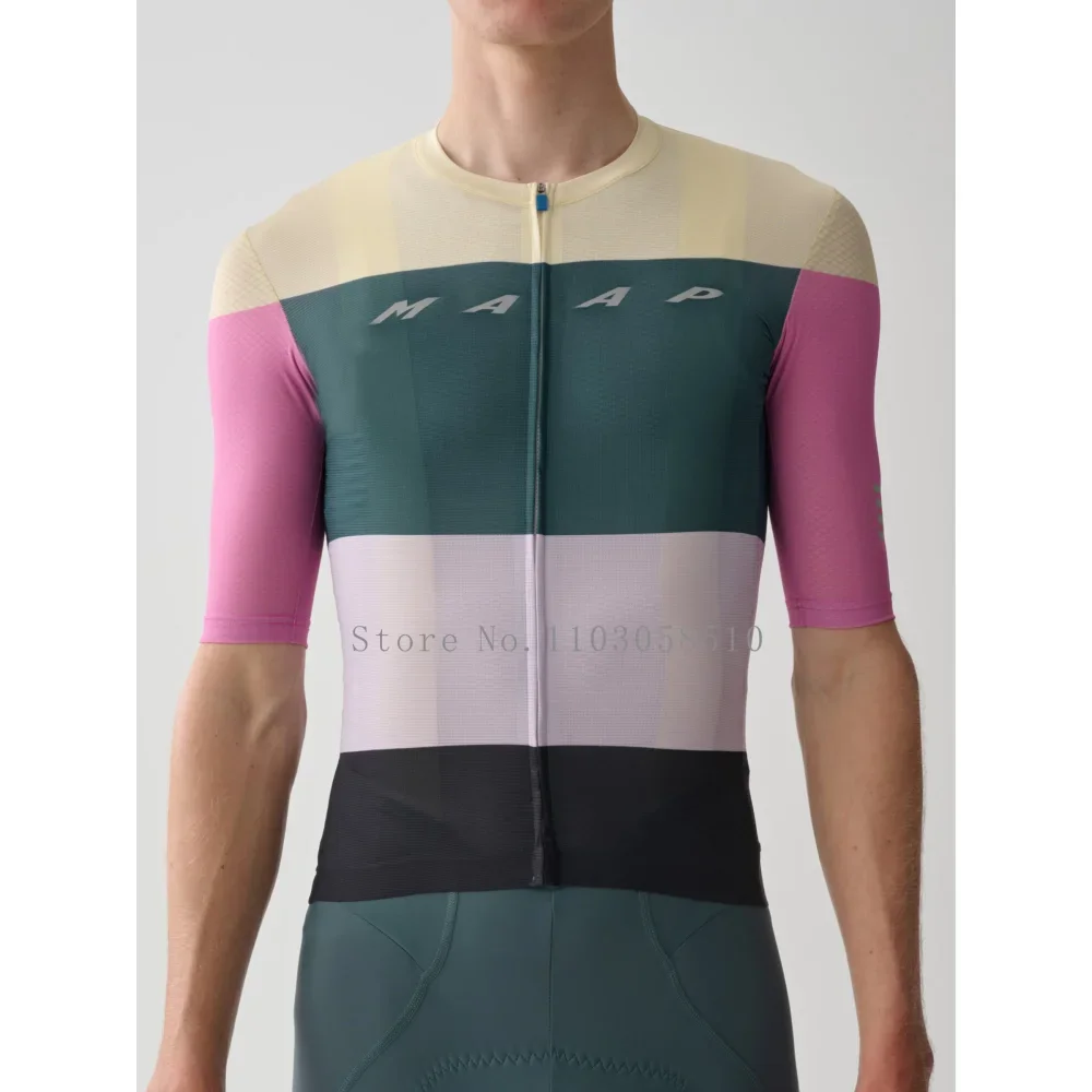 Maillot de cyclisme à manches courtes pour hommes, chemise de vélo de route, vêtements de VTT, vêtements de vélo de montagne, équipe professionnelle, descente