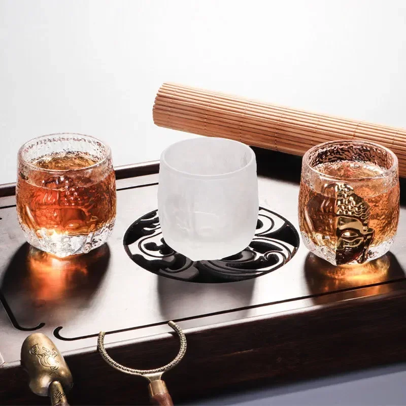 

Master's Cup Kung Fu Tea Cup Crystal Glass Cup Japanese Tea Ceremony Tasting Cup High End Tea Set High Beauty Cup