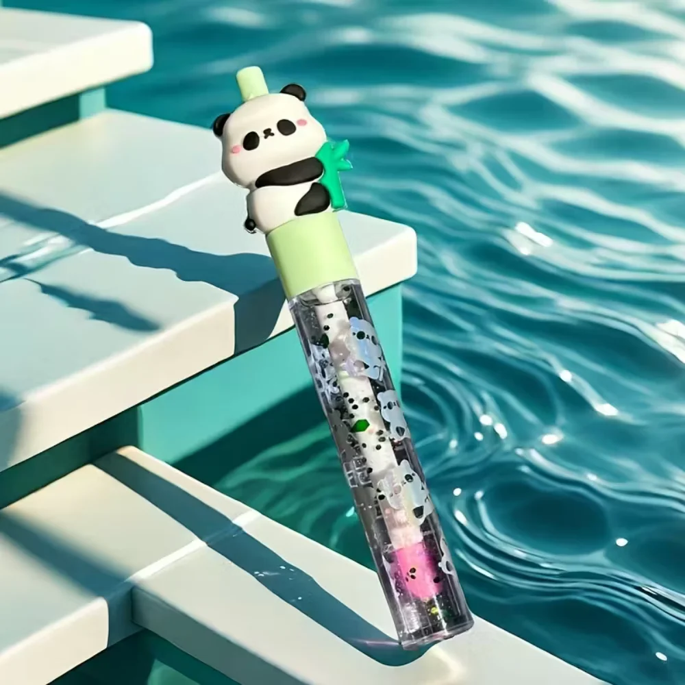 Baume à lèvres à paillettes Panda – Tonalités de baies, finition naturelle pour tous les types de peau, tube unique, 6 styles différents disponibles