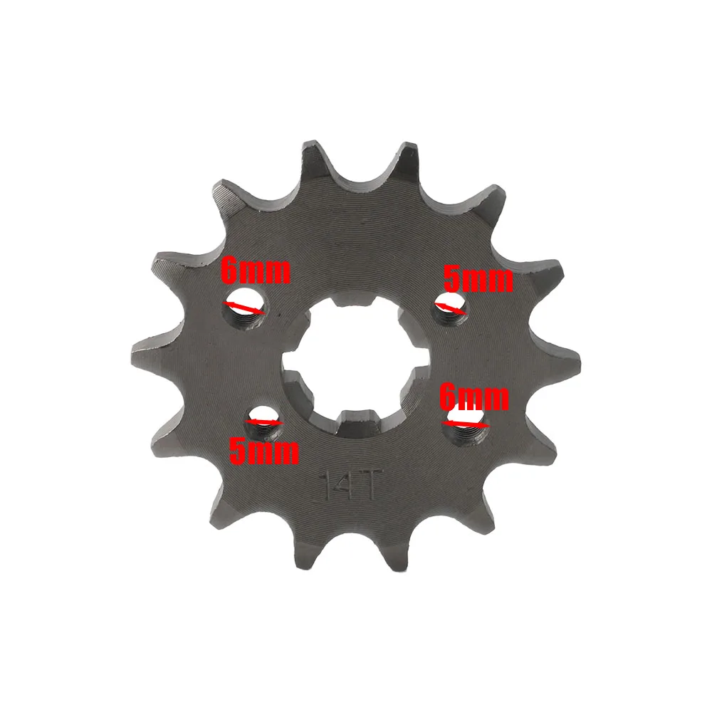 قطع غيار الدراجات النارية الجبهة الخلفية سلاسل الاضراس مجموعة تروس 45T 14T الأسنان لياماها YBR125 YB125 YB125Z YBR125G STX125 YBR 125 YB 125