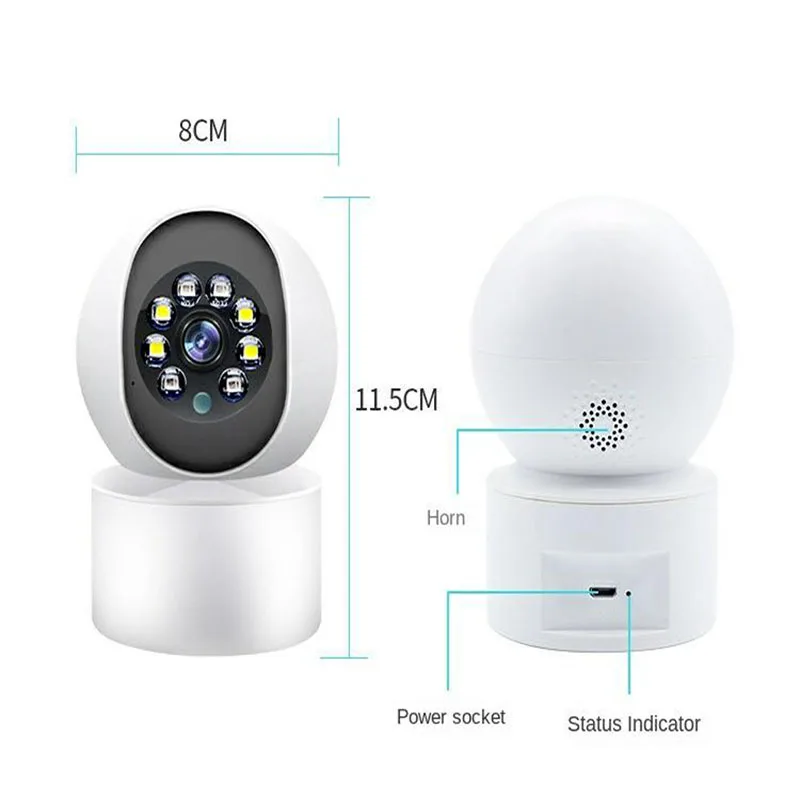 Home 5G Security Protection Wireless WiFi Camera, Mobile Remote Monitor,Indoor 360Degree High-Definition VoiceIntercom