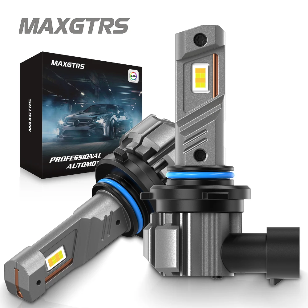 2026 H8 H11 9005 9006 HB3 HB4 Double Colors Car Led Fog Blub 4575 Chip No Fan Design Same Position White 3000k Gold Warm Yellow