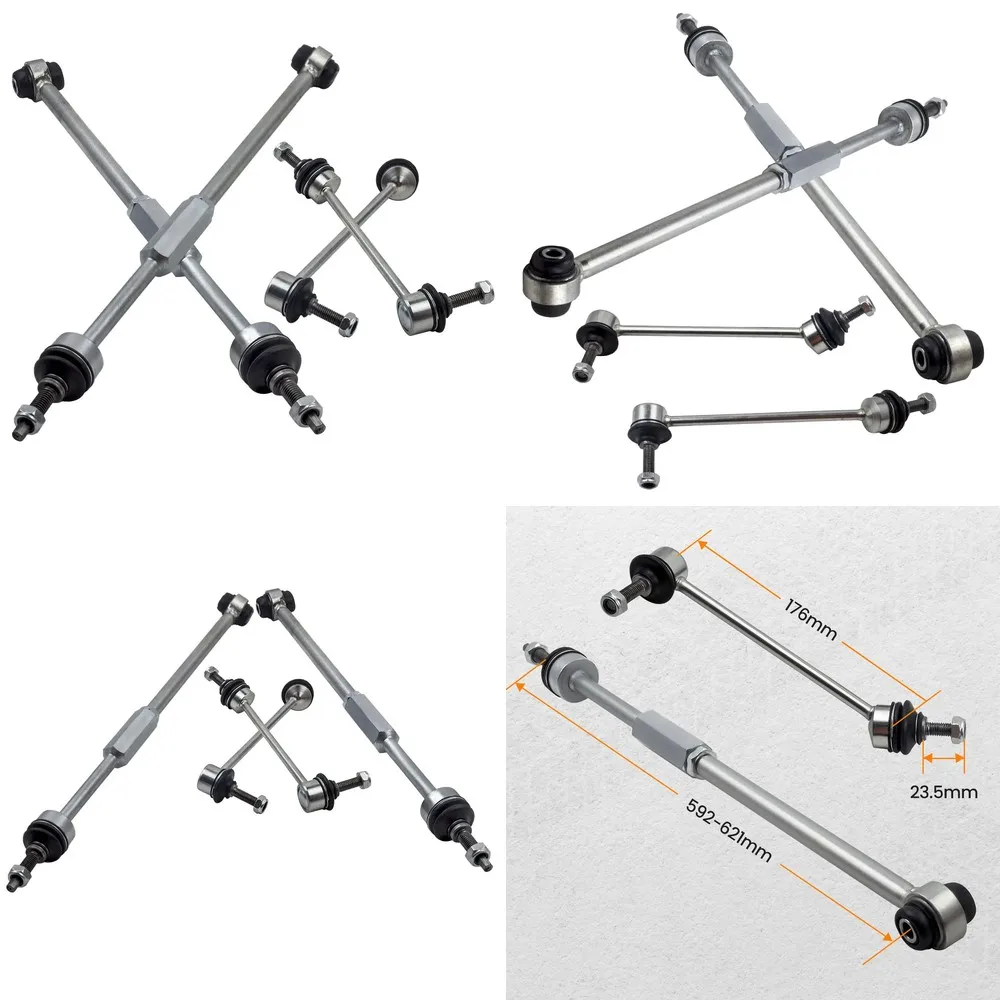 Kit de Suspensión y Dirección Trasera de 4 Piezas para Lincoln LS Ford Thunderbird - Barras de Acoplamiento, Barras Estabilizadoras