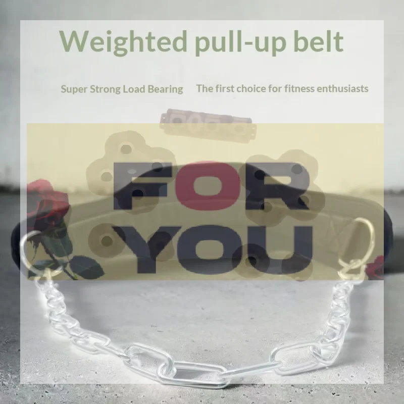 Chain Heavy Duty Weight Lifting Belt With Chain Dipping Belt Pull Up Chin Up Kettlebell Barbell Fitness Belt For Gym Training