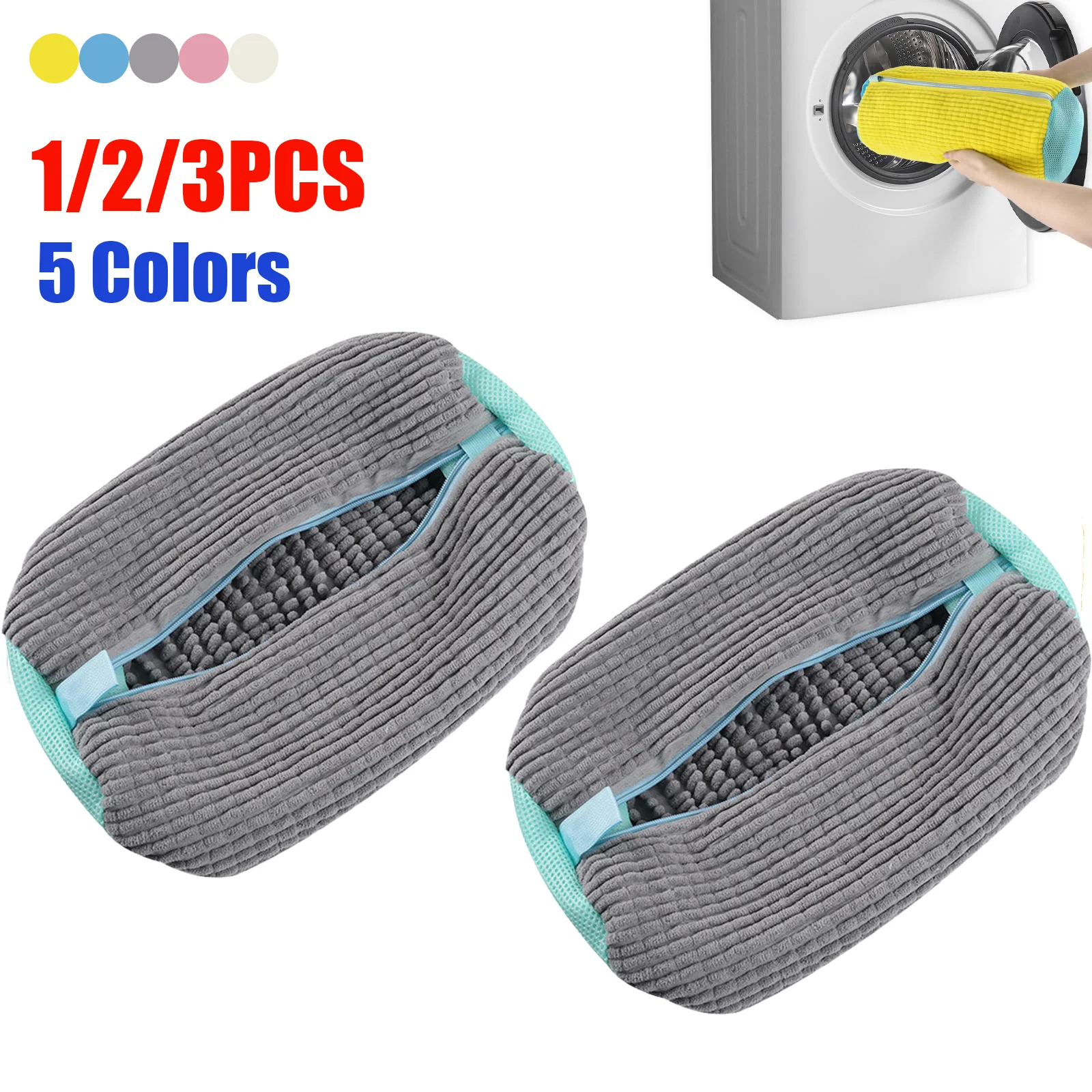 Reusable Shoes Washing Bag for Washer and Dryer With Invisible Zipper for All Shoes Sizes And Types,Shoes Washing Machine Bag