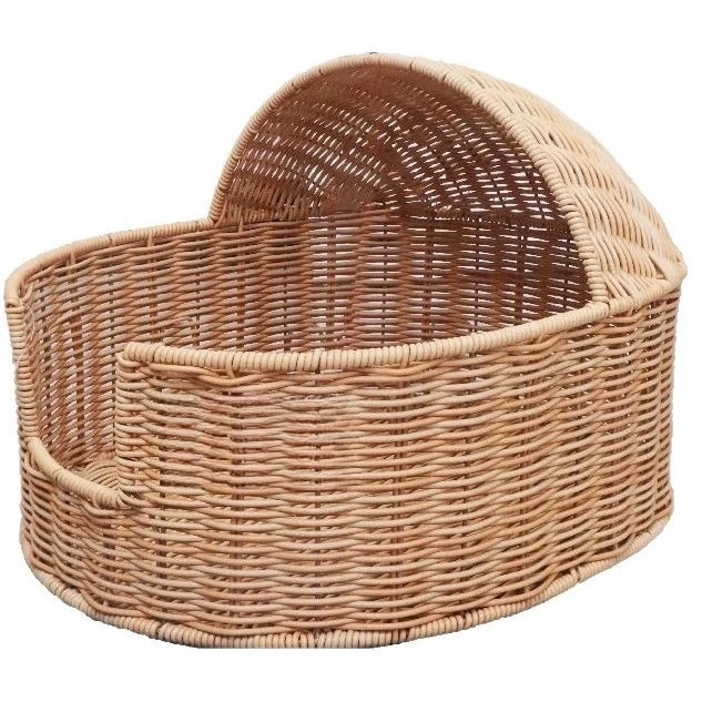 

Cat litter universal rattan kennel semi-closed woven cradle removable litter pet cat villa cat house