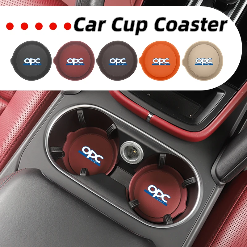 

Car Coaster Mug Drinking Pad Cup Non-Slip Mat Accessories Pads For OPEL OPC Line Astra H J K Zafira B Corsa D Insignia Mokka