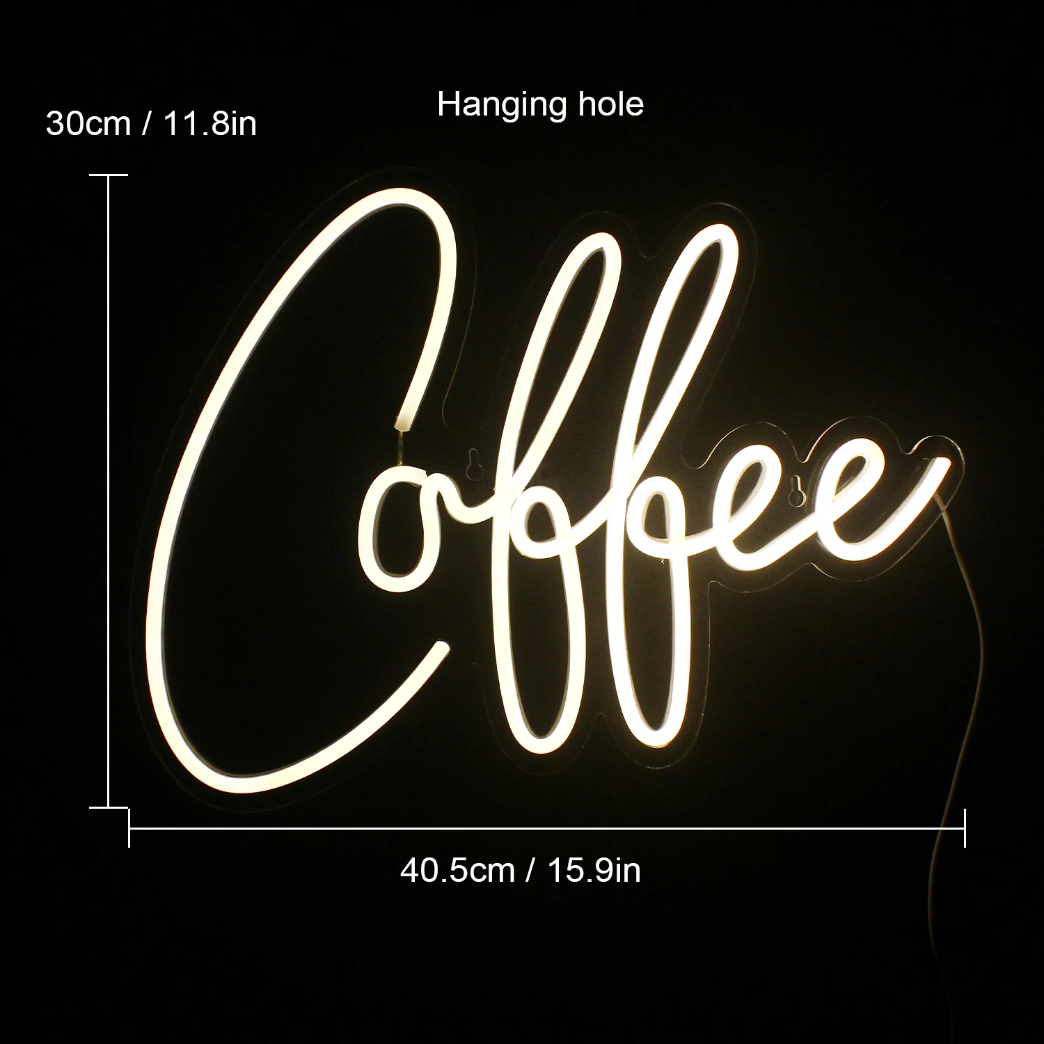 Coffee Shop Neon Sign LED Acrylic Night Lights Home Room Party Club Decor Store Hanging Wall Art Decoration Birght Panel Lamps