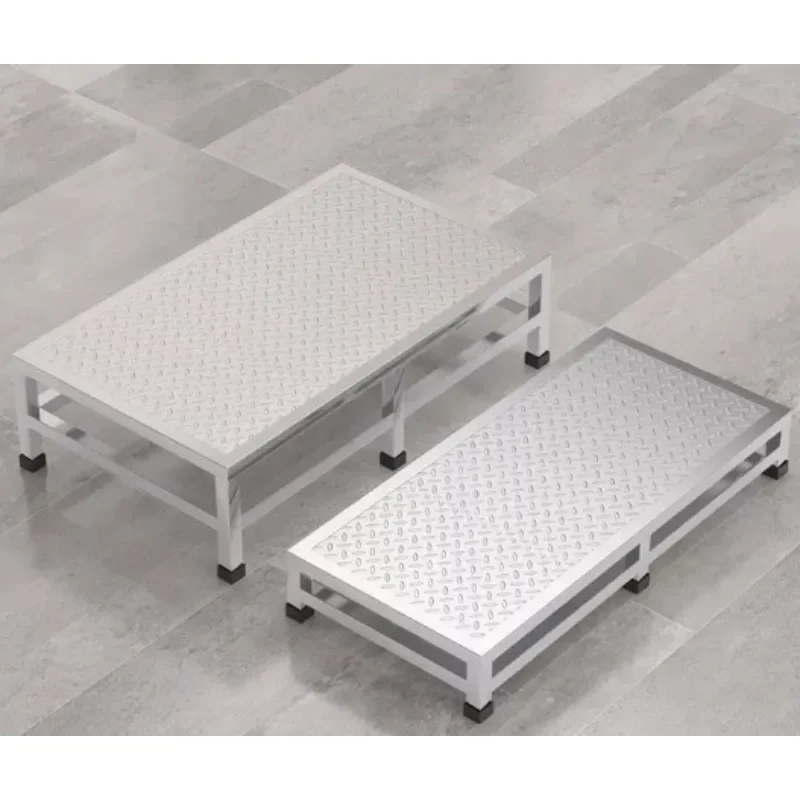 2/3 Step Stainless Steel Foot Bench, Wide Anti Slip Step Stool for Indoor and Outdoor Use
