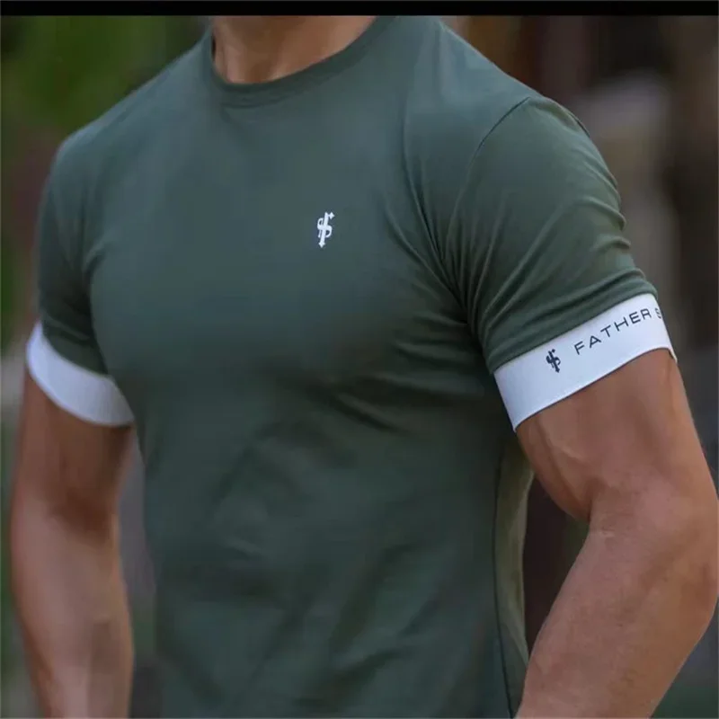 2023 Sik Silk T Shirt Men Summer Short Sleeve Compression Tshirt Mesh Tops Tee Brand Male Clothing Casual Fashion T-shirts Men