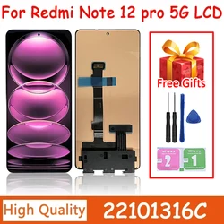 AMOLED For Xiaomi Redmi Note 12 Pro 5G 22101316C lcd display touch screen digitizer Assembly For Redmi Note 12 Pro+ 12Pro Plus