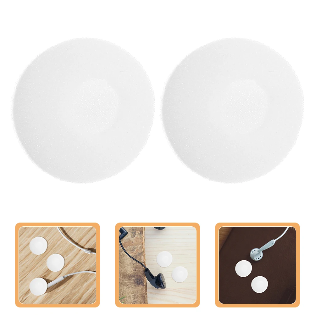 

100 Pcs Replacement Earphone Covers Mini Earbud Pads Sponge Sponges Earbuds Round Cushion