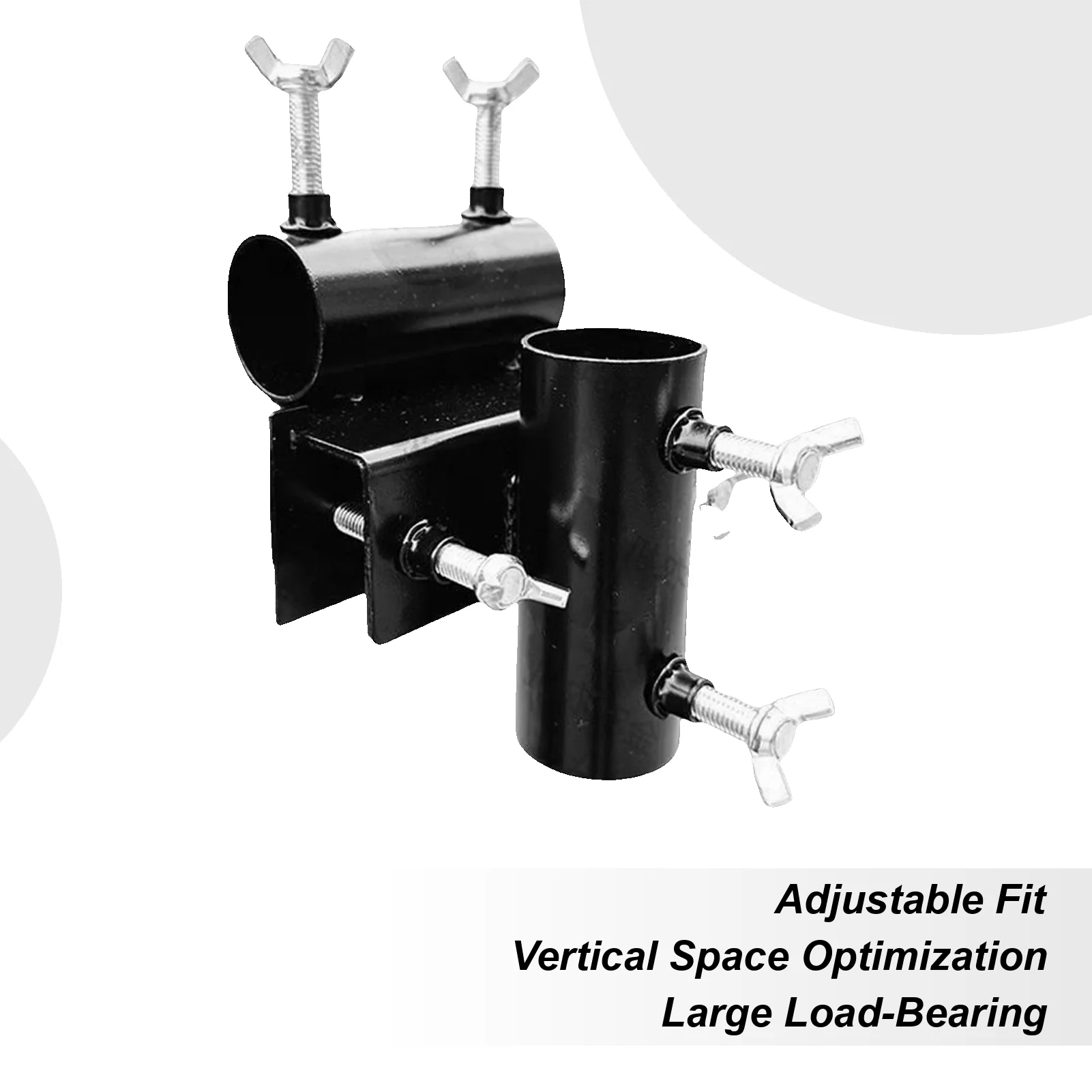 

Patio Umbrella Clamp Balcony Railing Parasol Bracket Anti-Slip Adjustable Railing Umbrella Clamp for Balcony Pool Beach Picnic