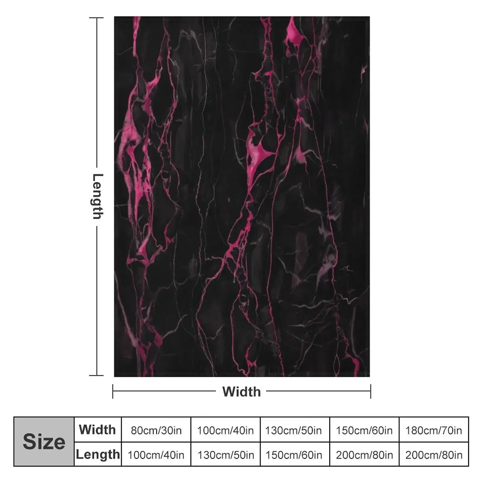 Black And Pink Marble Wallpaper Texture Background Throw Blanket Moving Shaggy Luxury Designer Plush Fashion Sofas Sofa Blankets