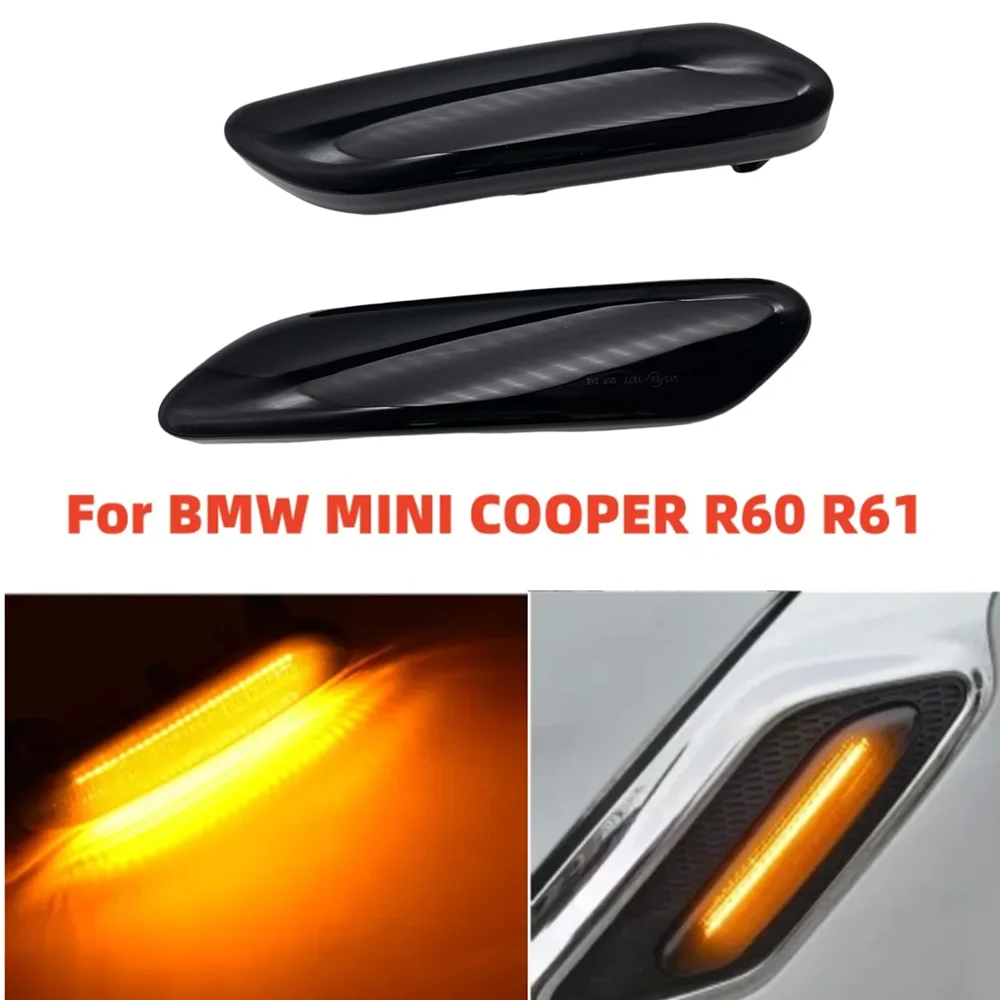 CAR LED Dynamic Turn Signal Light Flowing Blinker For Mini Cooper R60 Countryman R61 Paceman Side Marker Flashing Indicator