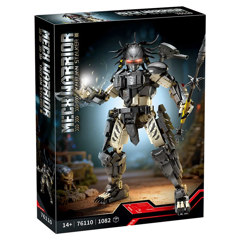 

IN STOCK 76110 MOC Creativity Predator Alien Building Blocks Model Robot Bricks Assembling DIY Toys for Boys Christmas Gift Set