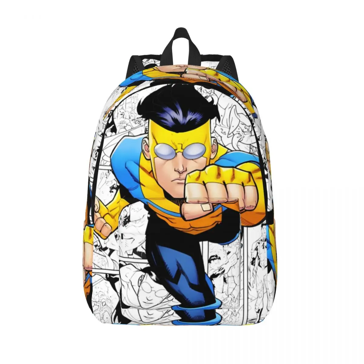 

Invincible Backpack for Men Women Cool Student Business Daypack Hero Man Laptop Canvas Bags Sports
