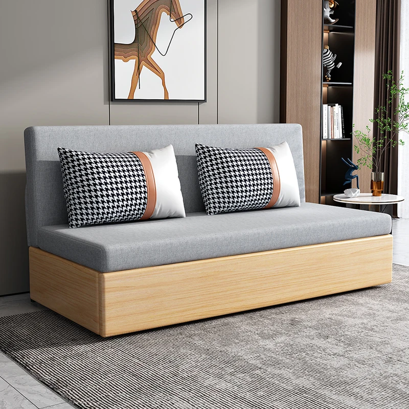 Sofa bed dual-purpose foldable living room small apartment multi-functional 1.5 meters single double with