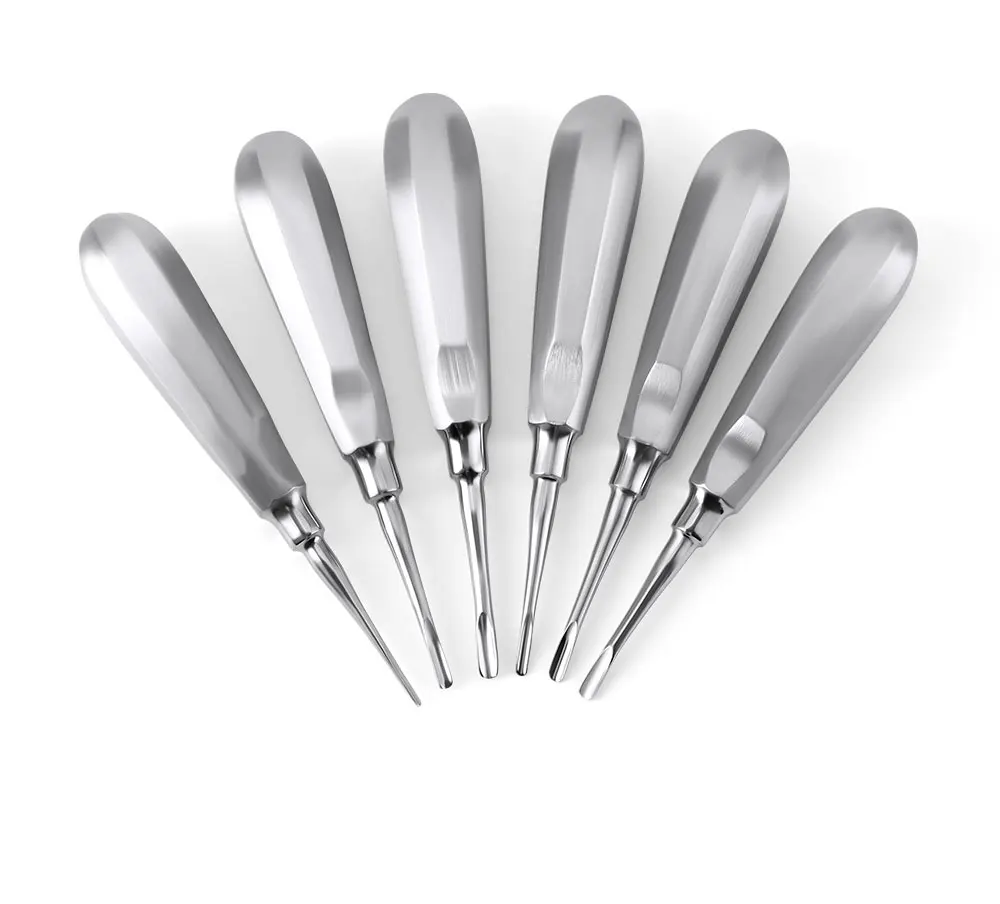 Set AZDENT Dental Zähne Aufzug Chirurgische Zahn Extraktion Werkzeug Gerade Gebogene Edelstahl Zahnmedizin Labor Instrument Zahnärzte – Detail 6