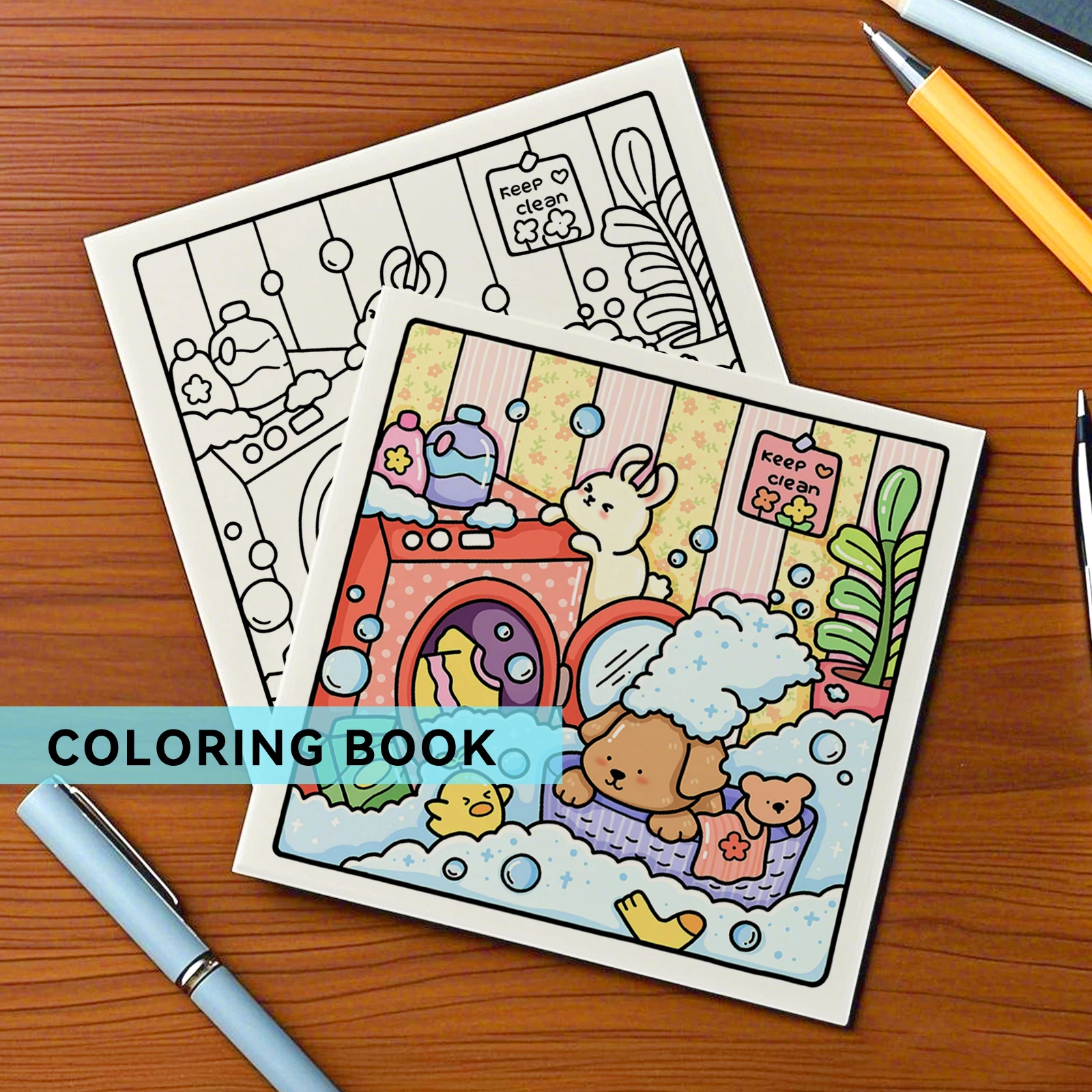 COZY CUTIES Cute & Comfy Coloring Book For Adults And Teens Kids Drawing Book Perfect Gift for Halloween Party and Birthday
