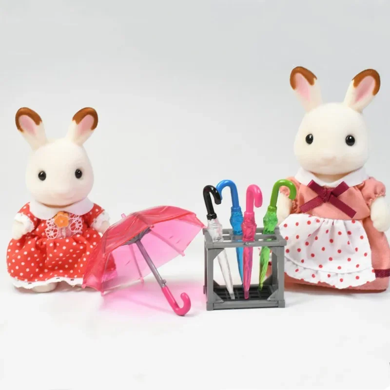 Originele Gashapon Anime Figuur Leuke Kawaii Dier Kleurrijke Paraplu Gacha Miniatuur Item Capsule Speelgoed Cadeau Pop Accessoires