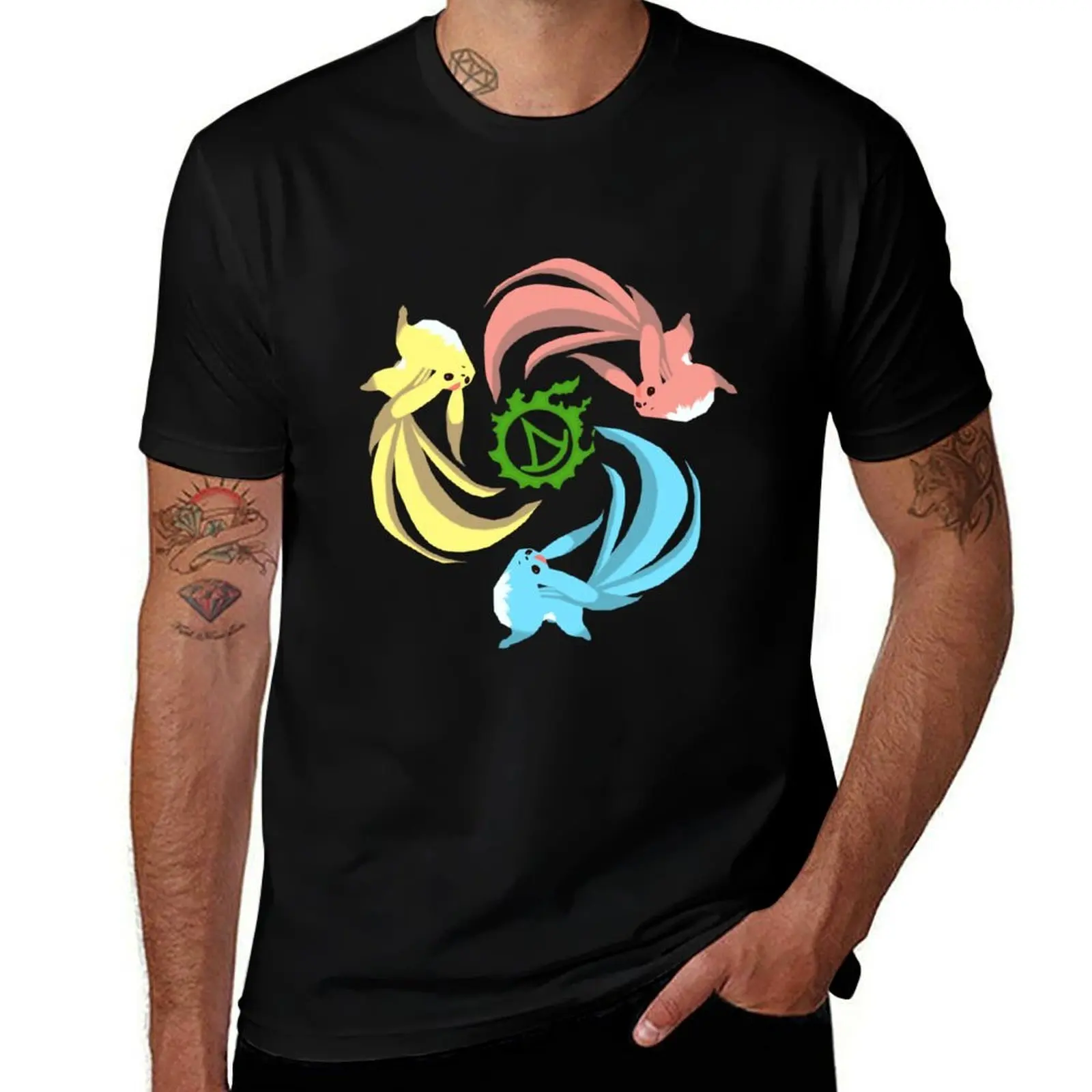 

FFXIV Summoner - Carbuncles T-Shirt Plus Size Loose Fit T-Shirt