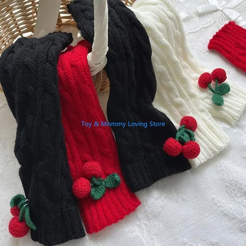 Y1QF كابل محبوك تدفئة الساق جوارب طويلة إلى الركب جوارب مترهل فتاة تنورة طماق #2