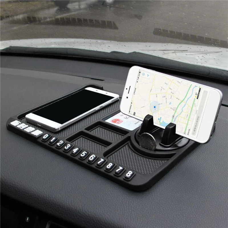 Multifunctional Car Anti-Slip Mat Non Slip Sticky Car Phone Holder Anti Slide Dash Phone Mount Silicone Dashboard Car Pad Mat