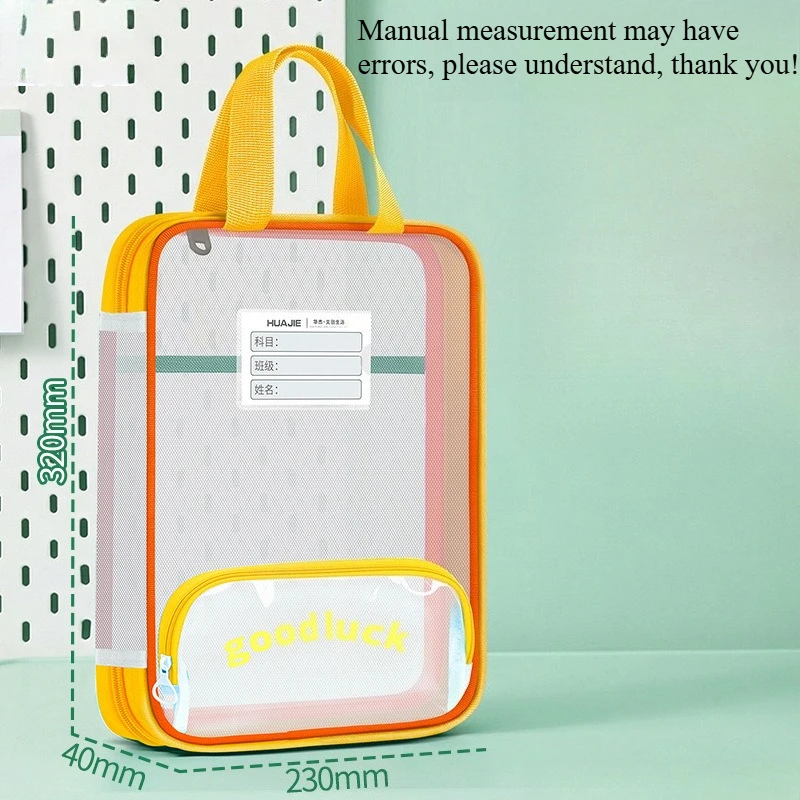 3-lagige Aufbewahrungstasche mit großer Öffnung | Farbenfrohe Tragbare Nachhilfetasche, Schreibwaren-Organizer, EVA-Material, Zeitgenössischer Stil. – Detail 10