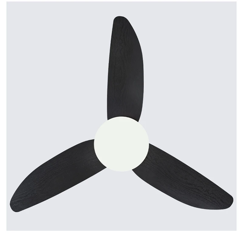 Modern Black White Low Floor DC Motor Ceiling Fans With Remote Control Simple Ceiling Fan With 24W Light Home Fan 110V 220V