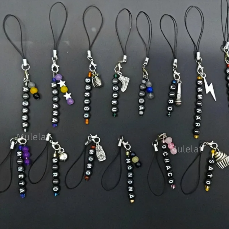 Handmade My Hero Academia Charm Anime Manga Cell Phone or Bag Keychain Y2k jewely